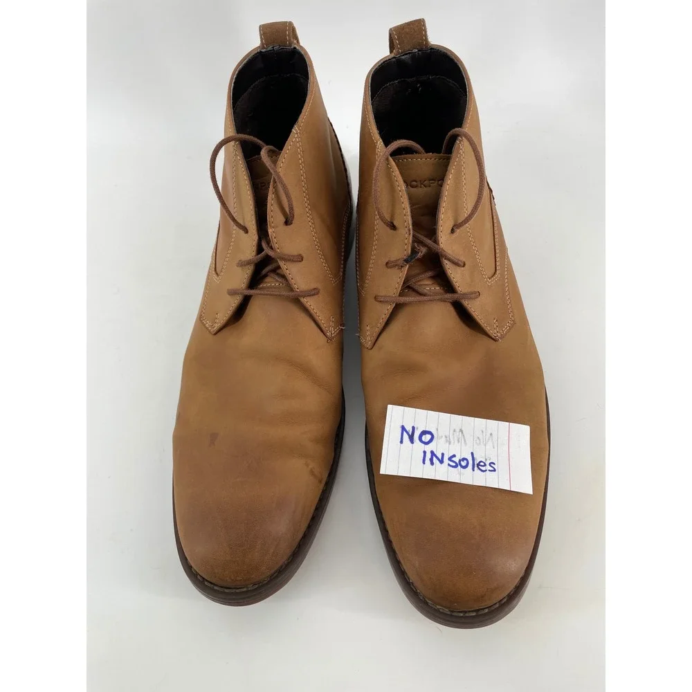 Rockport Chukka Boots Mens 11.5W‎ Tan Leather